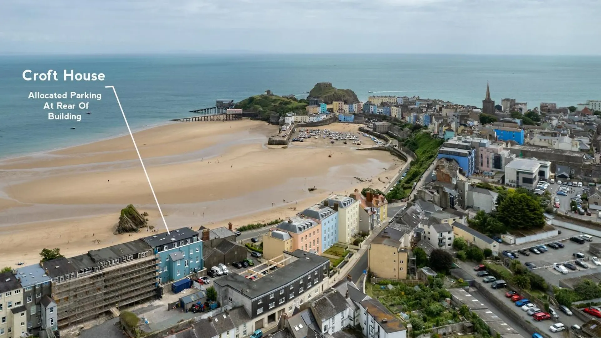 3 Croft House - Front Sea Views Parking Tenby